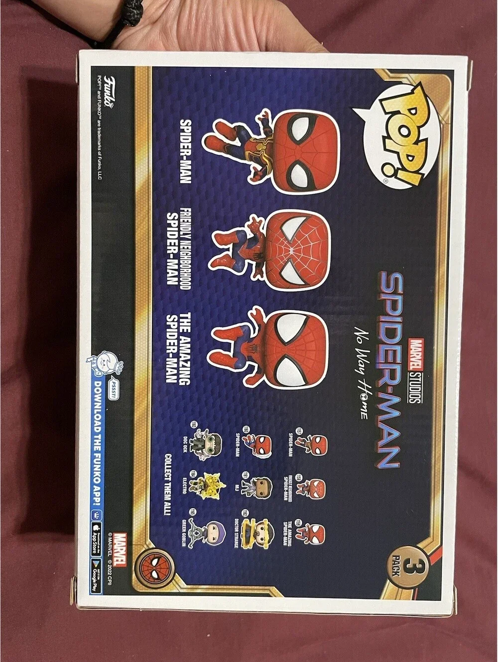 Funko Pop Marvel Studios Spider-Man No Way Home 3 Pack Amazon Exclusive Set